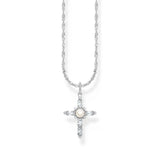 Thomas Sabo - Cross Romance necklace with pendant white silver