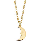 Karen Walker - Moon Necklace Gold-Plated