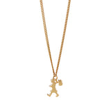 Karen Walker - Mini Runaway Girl Necklace 9ct Yellow Gold