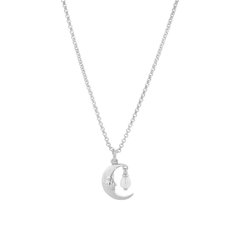 Karen Walker - Moon Necklace With A Freshwater Pearl