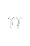 Karen Walker - Pearl Bow Studs Sterling Silver