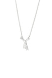 Karen Walker - Small Bow Necklace Silver