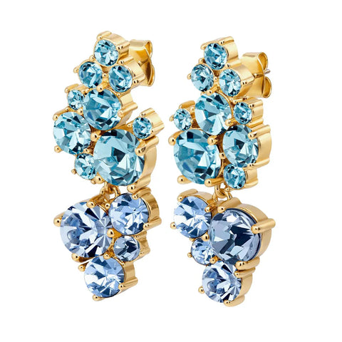 Dyrberg Kern - Marigold Gold Earrings Aqua