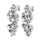 Dyrberg Kern - Marigold Shiny Silver Earrings Crystal