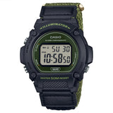 Casio - Digital Velcro Band watch Green & Black