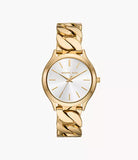 Michael Kors - Runway Three-Hand Gold-Tone Stainless Steel Watch