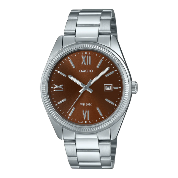 Casio - Gents Analogue Watch with Brown Face