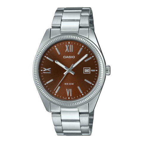 Casio - Gents Analogue Watch with Brown Face