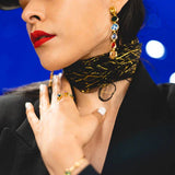 Disney Couture Kingdom - Yellow Gold Plated Infinity Stone Drops