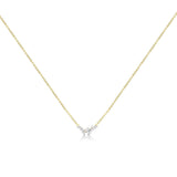Brent Weatherall - 9ct Yellow Gold Baguette & Brilliant Cut Diamond Set Necklace