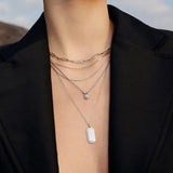 Ania Haie - Trailblazer Linked Locket Necklace Silver