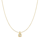 Ania Haie - Tide Modern Bezel-Set Solitaire Necklace Gold