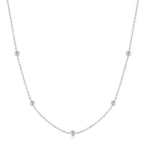 Ania Haie - Bezel Set CZ Necklace Sterling Silver