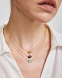 Ania Haie - Wanderer Gold Amazonite Dome Pebble Necklace