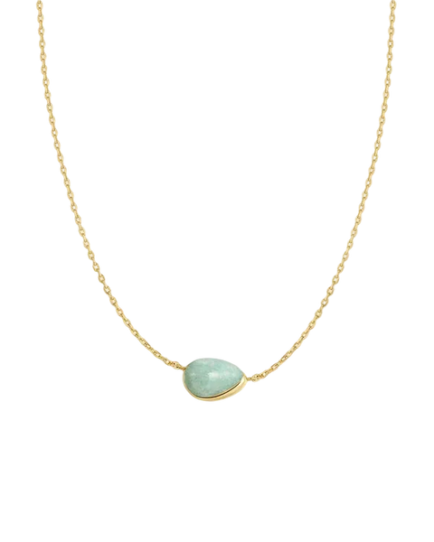 Ania Haie - Wanderer Gold Amazonite Dome Pebble Necklace