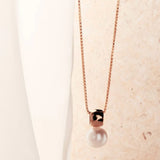 Najo - Idyll Pearl Necklace Rose Gold