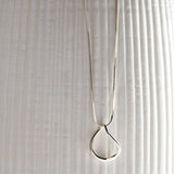 Najo - Wave Small Pendant Silver