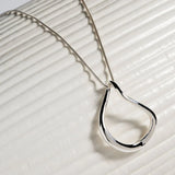 Najo - Wave Large Pendant Silver