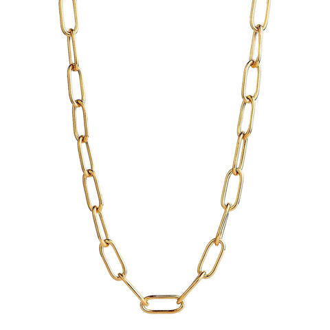 Najo - Vista Large Link Necklace Gold Plated