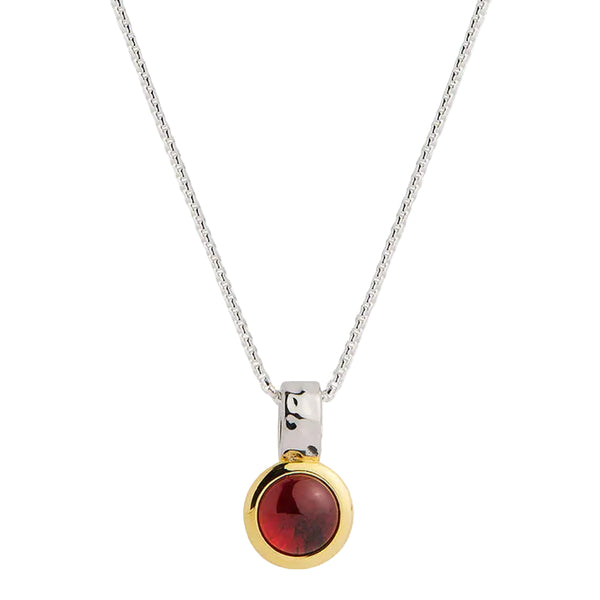 Najo - Solace 2-Tone Garnet Necklace