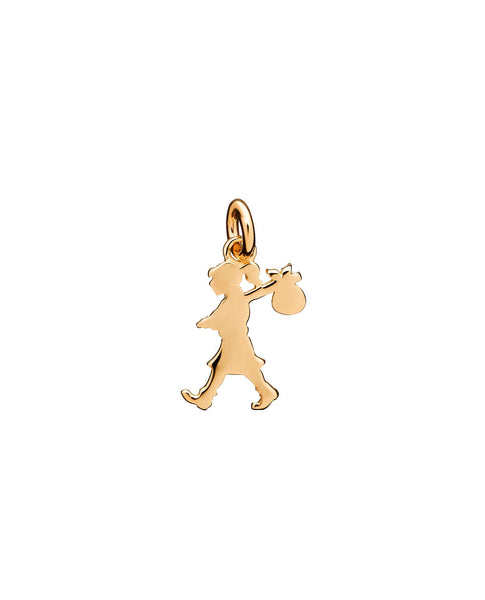 Karen Walker - Mini Runaway Girl Charm 9ct Yellow Gold