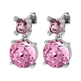 Dyrberg/Kern -  Nicola Shiny Silver Earrings Light Rose