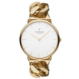 NordGreen - Gold & White Dial Chain Strap Watch