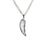 Nick Von K - Angel Wing Charm carved from Mother of Pearl