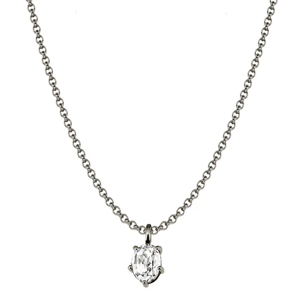 D/K & Co - Orb SS Crystal Necklace