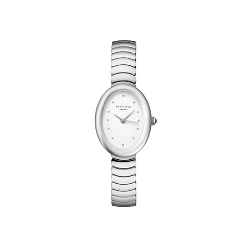 Rosefield Watches - Ovale White Silver