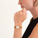 Rosefield - Extra Small Octagon Brown & Gold Watch