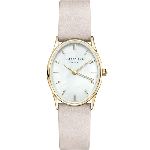 Rosefield Watch - White Mother Of Pearl Gold Watch