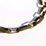 Queen Of The Foxes - Statement Link Bracelet Gold - Olive