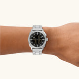 Fossil - Machine Big Tic Silver Tone Watch