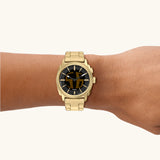 Fossil - Machine Big Tic Gold Tone Watch