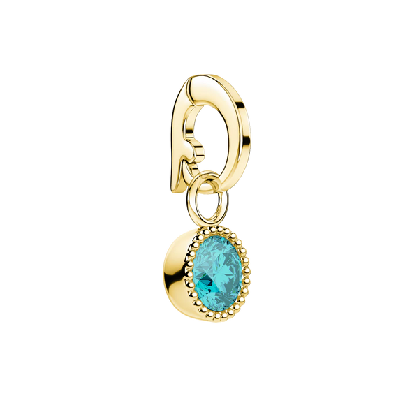 Rosefield - March Birthstone Charm Gold