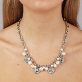 Dyrberg/Kern - Penelope Shiny Silver Necklace White Pear