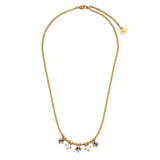 Dyrberg Kern - Phila Gold Necklace Crystal & White Pearl