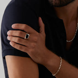 Najo - Expedition Men's Silver Black Onyx Ring