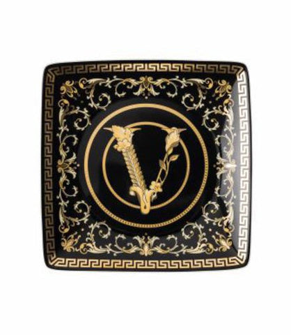 Versace - Virtus Gala Black Square Trinket Dish