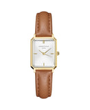 Rosefield - Extra Small Octagon Brown & Gold Watch