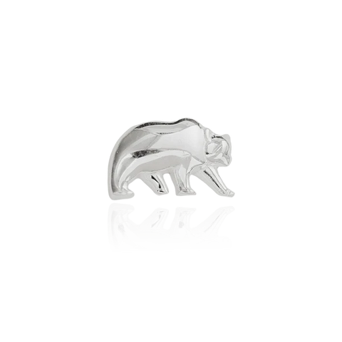 Stow - Bear Silver Charm