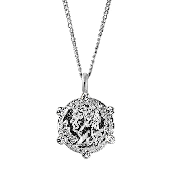 Dyrberg/Kern - Siena Shiny Silver Necklace Crystal