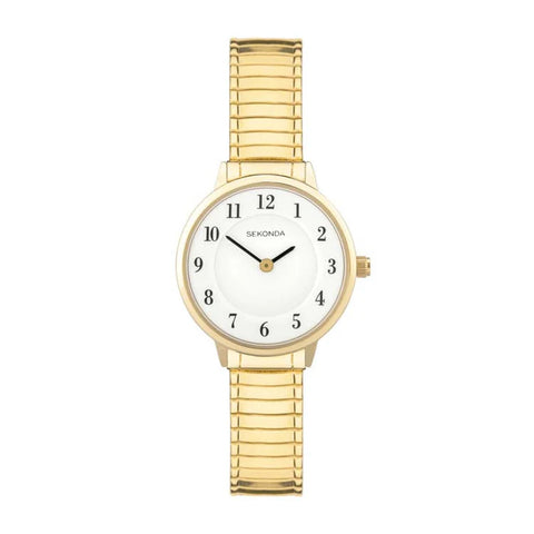 Sekonda - Classic Gold Plated Stainless Steel White Dial Watch