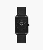 Skagen - Hagen Three-Hand Black Stainless Steel Mesh Watch