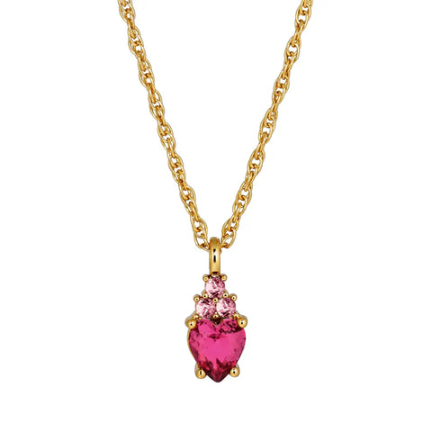 Dyrberg Kern - Spira Gold Pendant Necklace, Rose