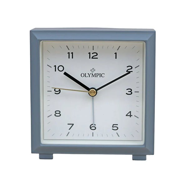 Olympic - Square Metal Alarm Clock Grey