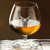 English Pewter Company - Brandy Glass With Pewter Stag