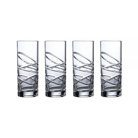 Royal Doulton - Saturn Nouveau Crystal Highball Set Of 4