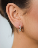 Georgini - Goddss Link Hoop Earrings Silver